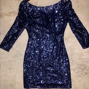 Royal Blue Sequin Dress